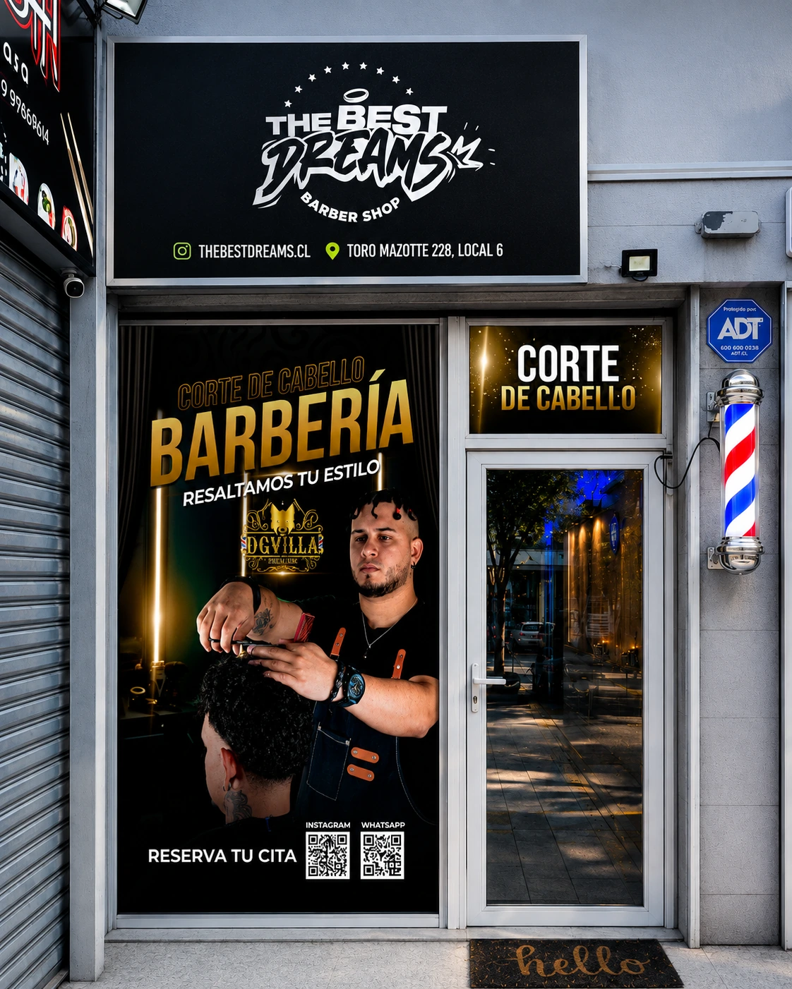 Fachada DGVILLA Barber Shop
