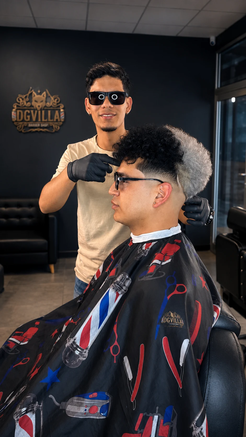 Trabajo de corte y color en DGVILLA